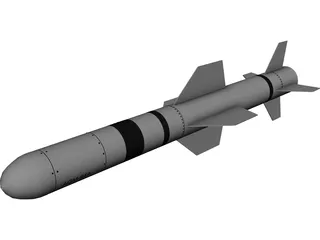 AGM-84A Harpoon 3D Model