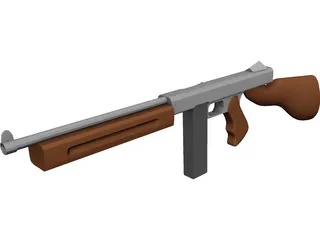 Old School Rifle 3D Model