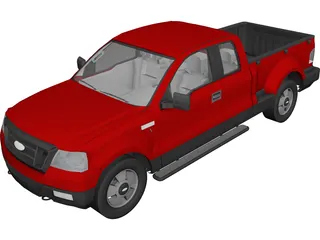 Ford F150 Pickup 3D Model 3D Preview