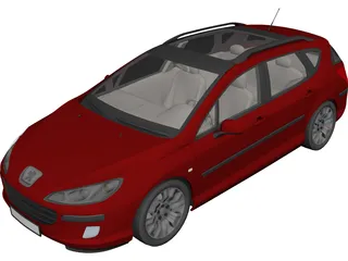 Peugeot 407sw 3D Model