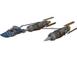 Star Wars Anakin Pod Racer 3D Model