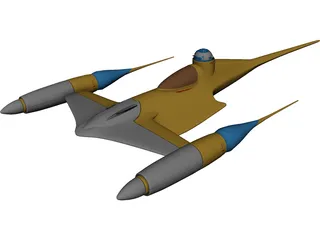 Star Wars Naboo N1 Starfighter 3D Model