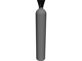 Gas Cylinder 3D Model