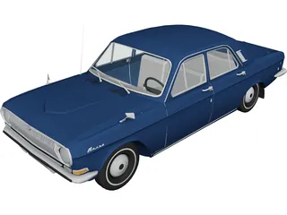 GAZ-24 Volga 3D Model