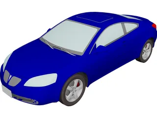 Pontiac G6 Coupe (2007) 3D Model