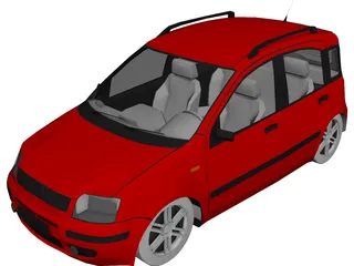 Fiat Panda (2005) 3D Model 3D Preview
