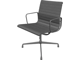 Charles Eames Aluminum Office Ball Chair 3D Model