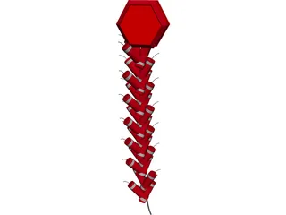 Chinese Firecracker 3D Model