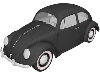 Volkswagen Beetle (1948) 3D Model