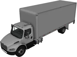 Freightliner Box Truck (2012) 3D Model