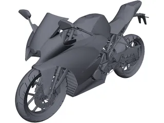 KTM RC 200 3D Model