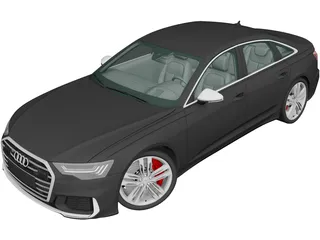Audi S6 Sedan (2019) 3D Model 3D Preview