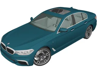 BMW M5 Sedan Performance (2017) 3D Model