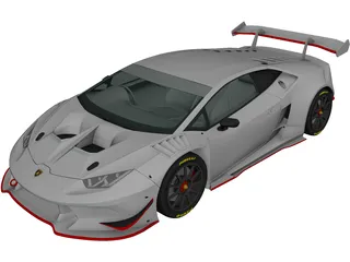 Lamborghini Huracan LP620-2 Super Trofeo (2014) 3D Model