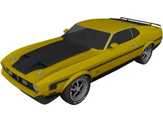 Ford Mustang Mach 1 (1971) 3D Model