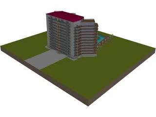 Luxury Building 3D Model