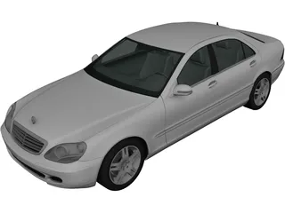 Mercedes-Benz S500 (2004) 3D Model