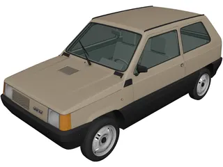 Fiat Panda (1980) 3D Model