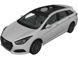 Hyundai i40 Wagon (2015) 3D Model