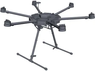DJI M600 Drone CAD 3D Model