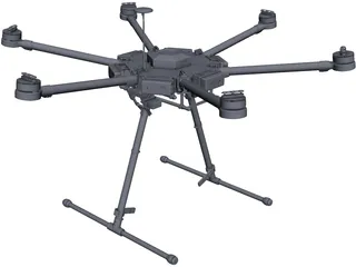 DJI M600 Drone 3D Model