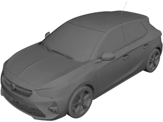Opel Corsa (2020) 3D Model 3D Preview