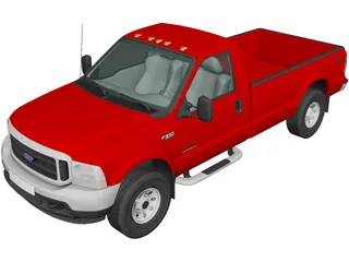 Ford F-350 Super Duty XLT (1999) 3D Model