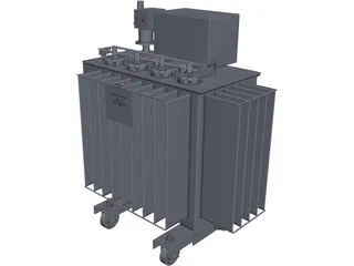 Power Transformer 160kVA CAD 3D Model