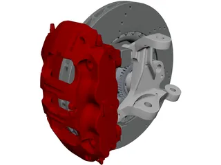 Mazda MX5 Miata Porsche Big Brake Conversion CAD 3D Model