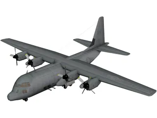 Lockheed AC-130 3D Model