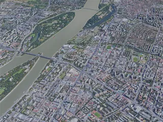 Budapest City North, Hungary (2019) 3D Model