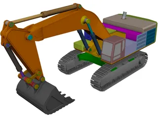 Caterpillar 390F CAD 3D Model