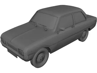 Mazda 1000 2-Door Sedan (1973) 3D Model