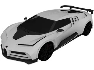 Bugatti EB110 Homage (2019) 3D Model 3D Preview