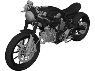 Ducati Scrambler 3D Model