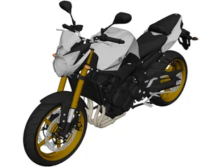 Yamaha FZ8 (2011) 3D Model