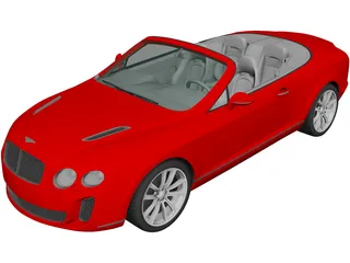 Bentley Continental Supersports Convertible (2011) 3D Model 3D Preview