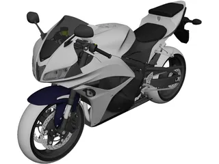 Honda CBR600RR (2009) 3D Model