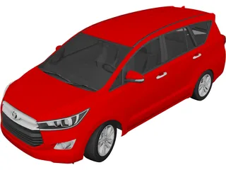 Toyota Innova (2017) 3D Model 3D Preview