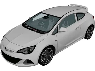 Vauxhall Astra VXR (2012) 3D Model