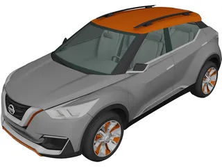 Nissan Kicks Concept (2014) 3D Model