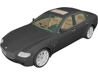 Maserati Quattroporte (2004) 3D Model