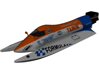 Power Boat 3D Model