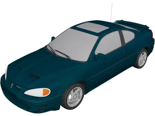 Pontiac Grand Am GT (1999) 3D Model