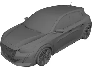 Peugeot 208 GT1 (2020) 3D Model