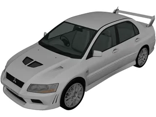 Mitsubishi Lancer Evolution VIII (2001) 3D Model