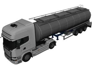 Scania R730 Tanker 3D Model