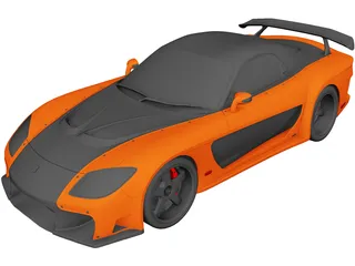 Mazda RX-7 Veilside 3D Model