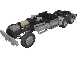 Tamiya Truck Chassis CAD 3D Model
