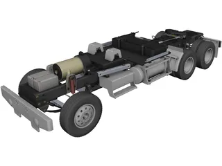 Tamiya Truck Chassis 3D Model